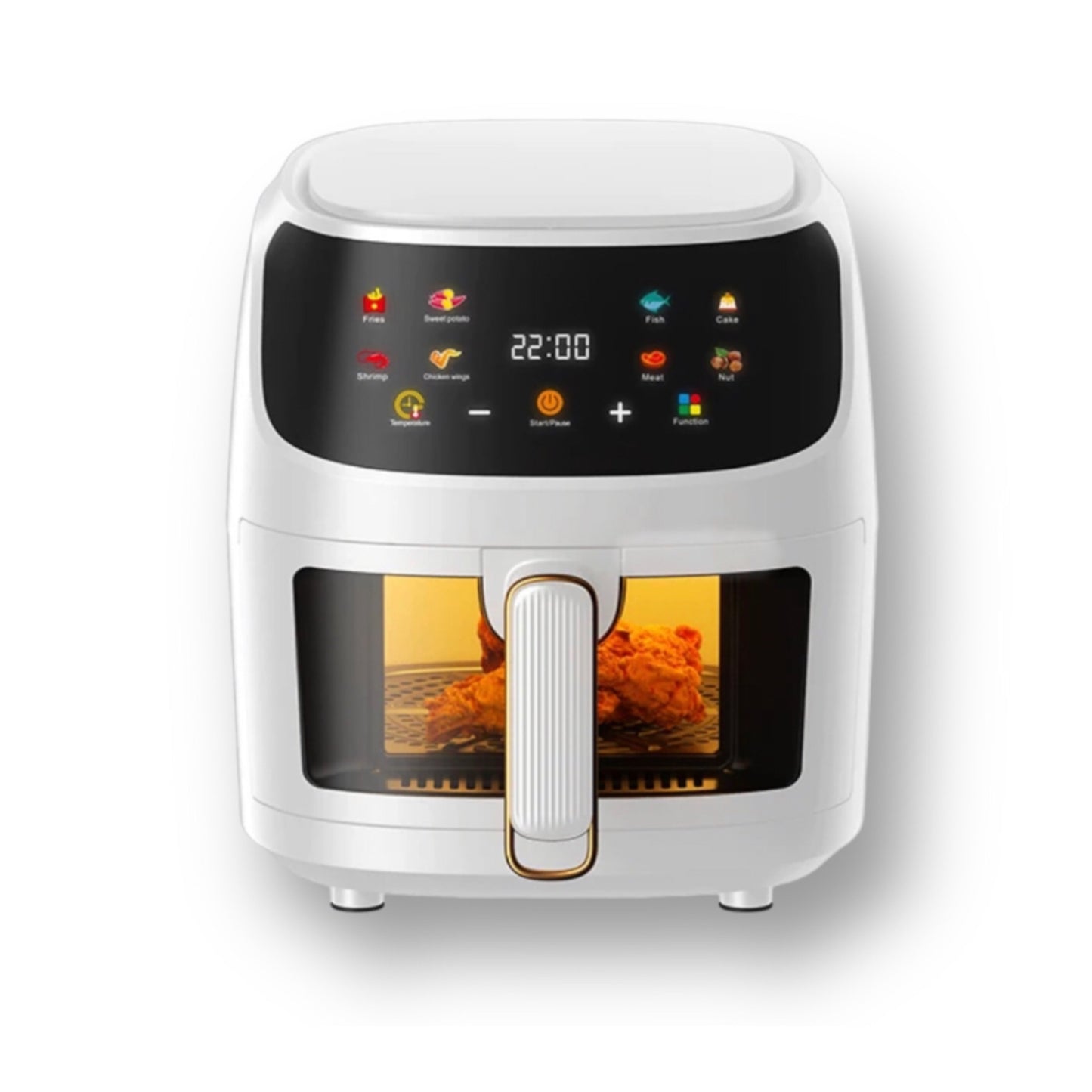 8 litre digital air fryer with visible window