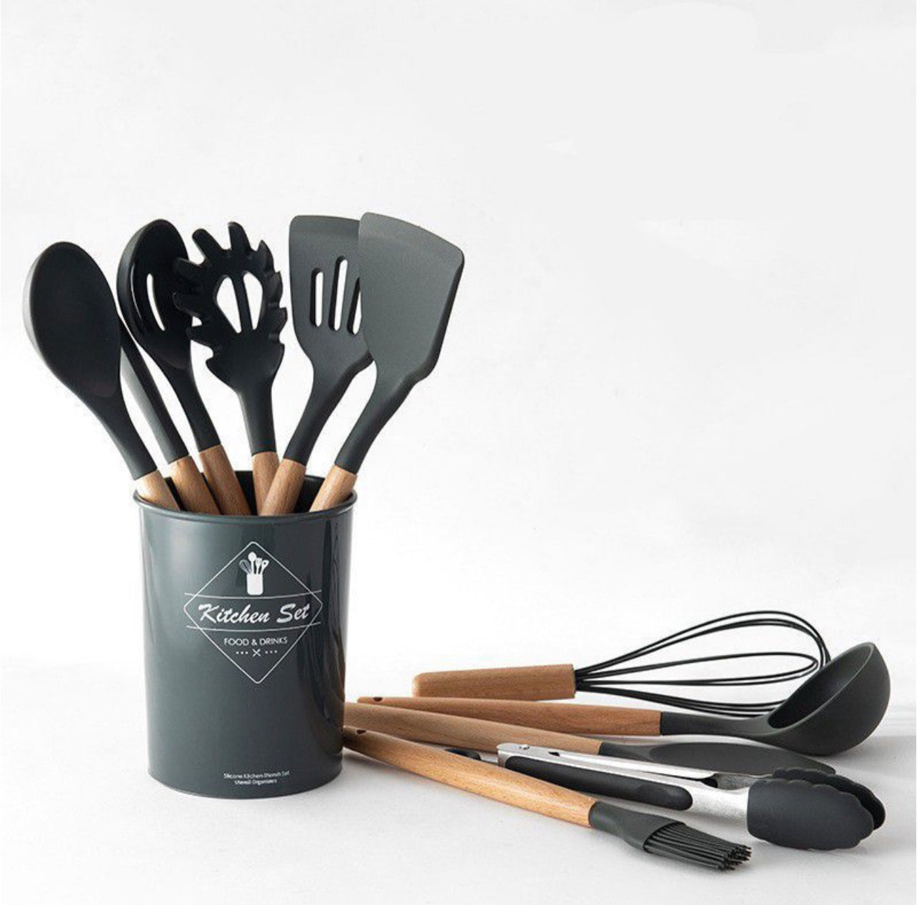 12 Piece Silicone Cooking Spoons