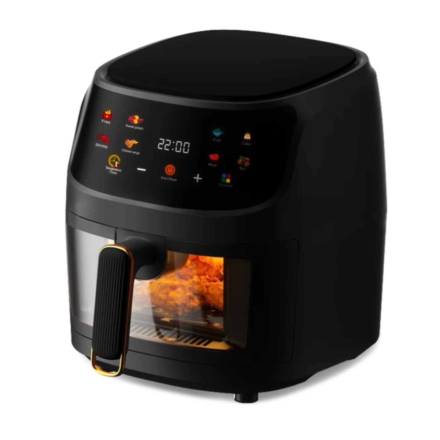 8 litre digital air fryer with visible window
