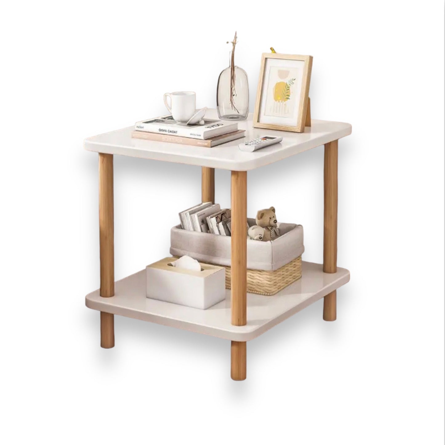 2 tier nordic decor table