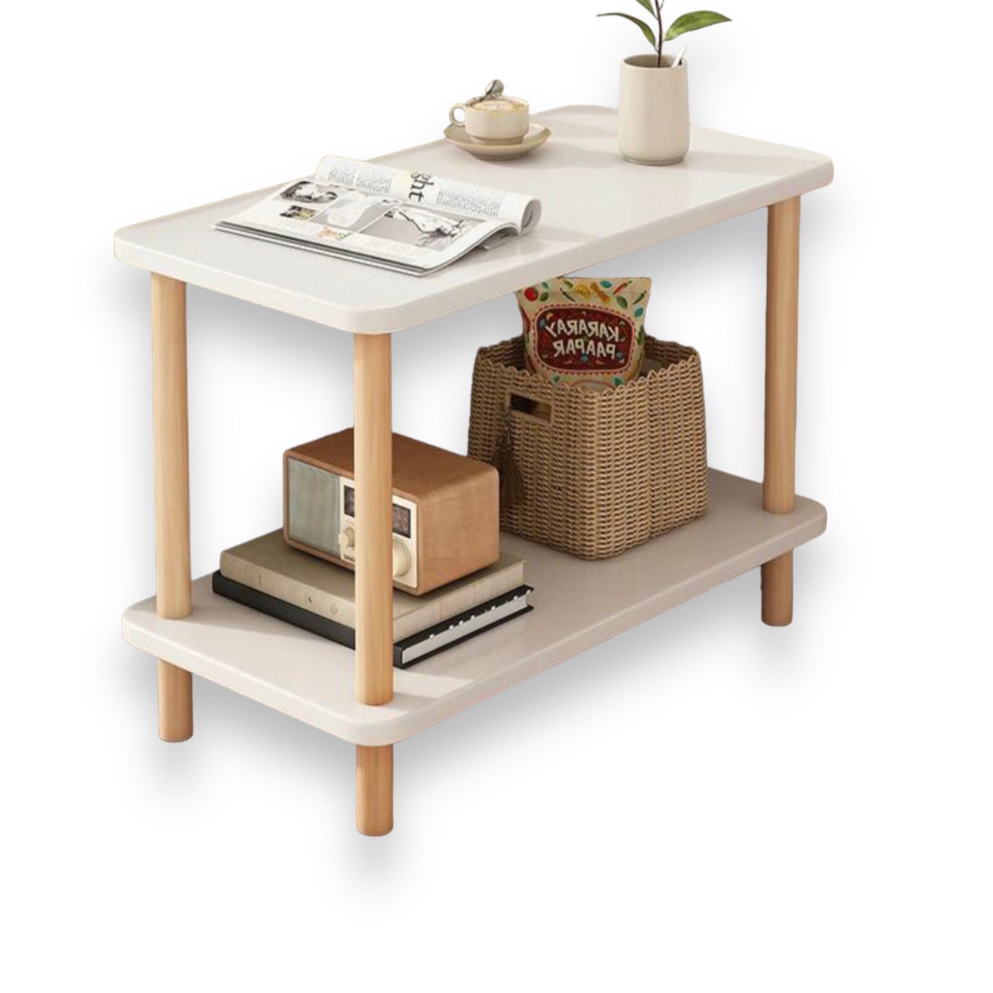 2 tier nordic decor table