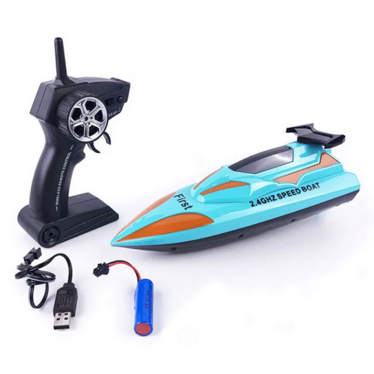 2.4 GHz remote controlled speedboat toy