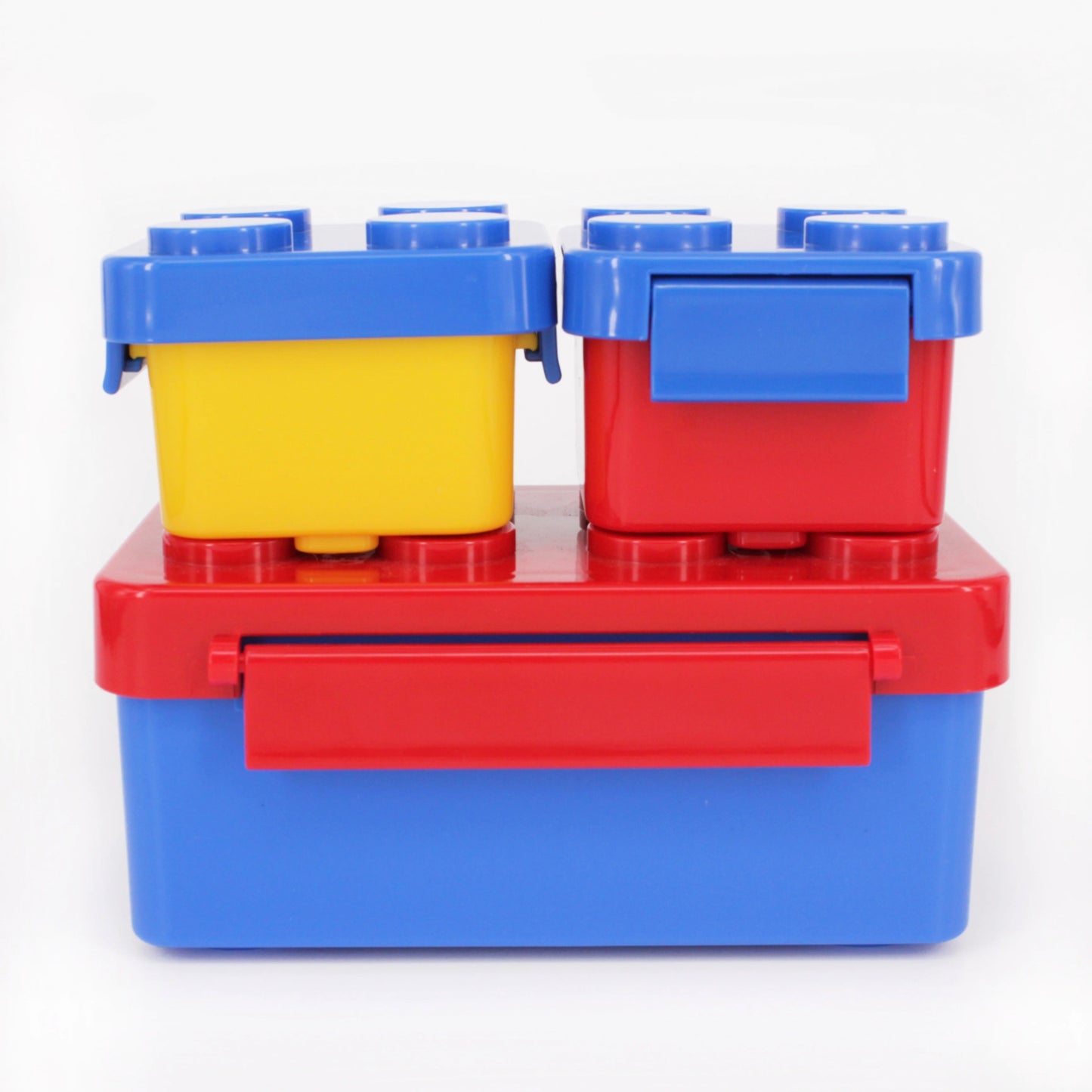 3 piece lego shaped lunch box