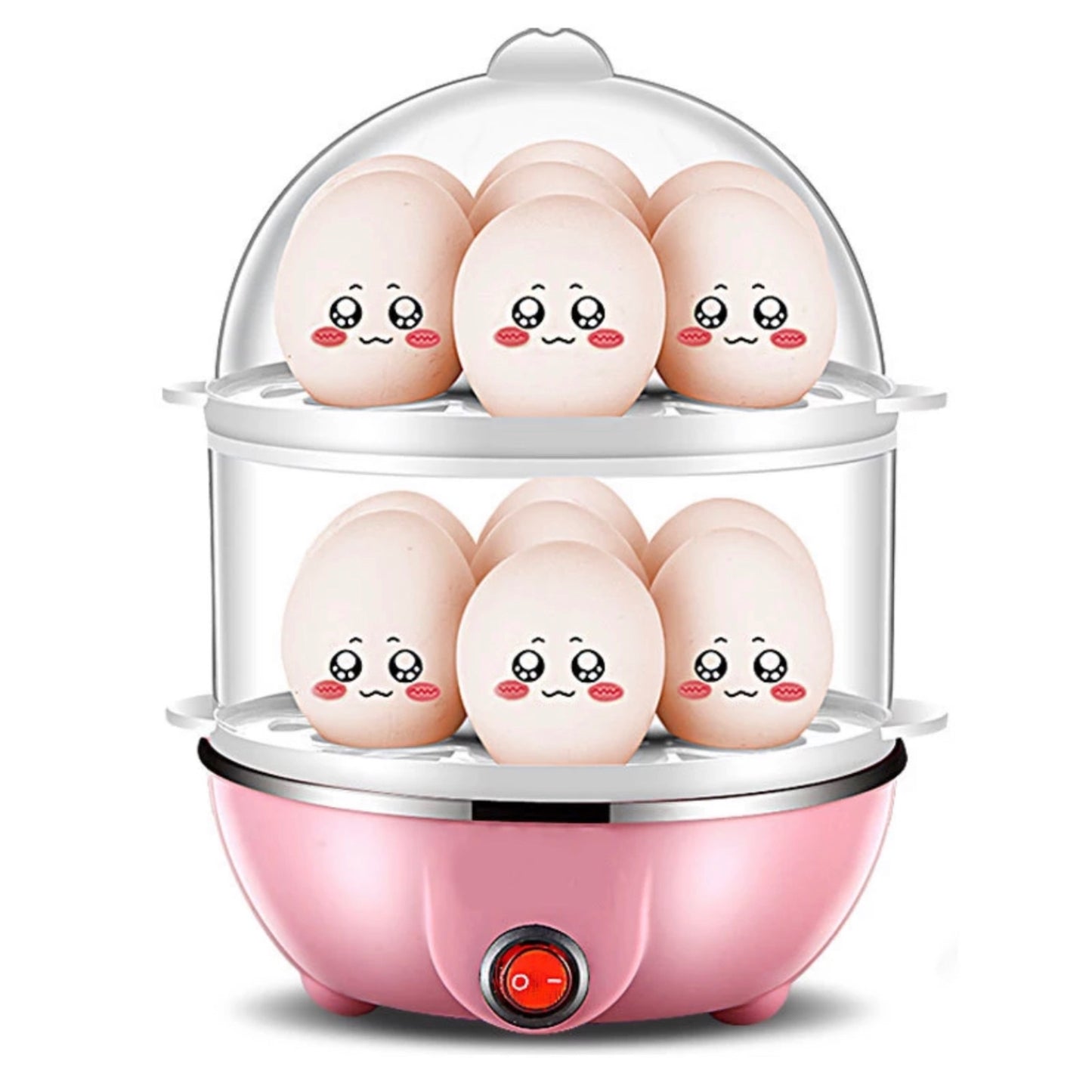 2 tier egg boiler takes 14 eggs