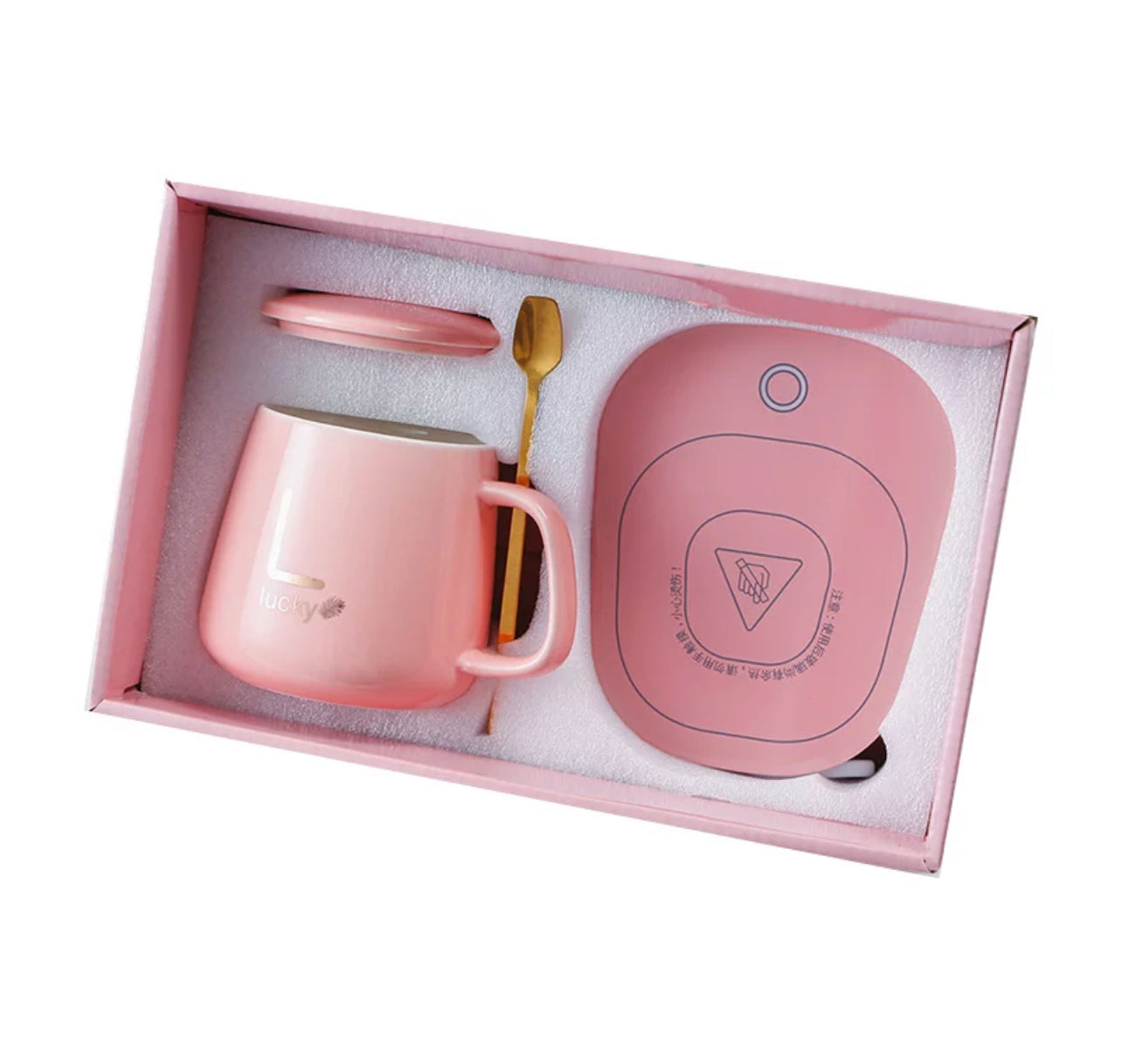 Ceramic Cup With USB Warmer Coaster